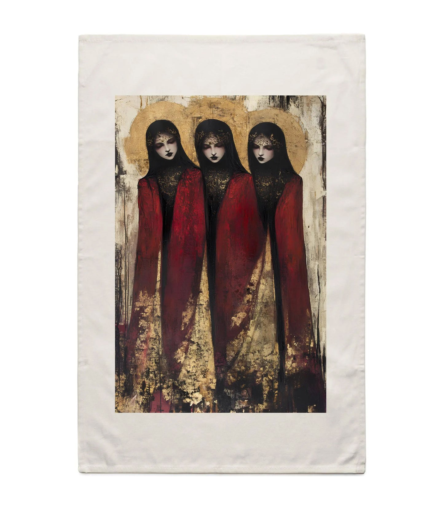 THE FATES Wall Hanging / Ritual Cloth (Halo Design)