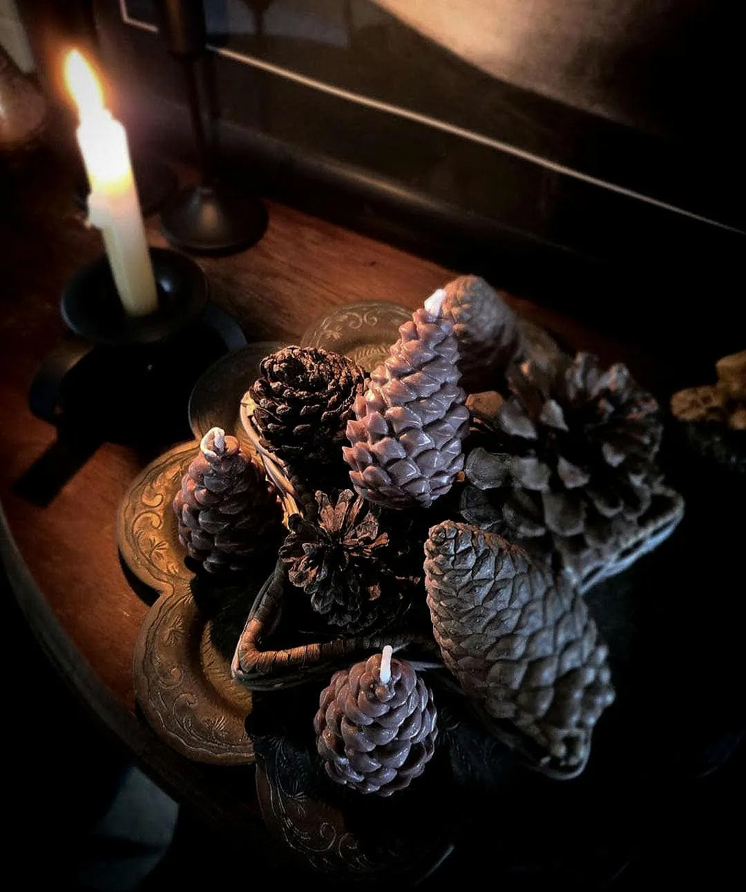 Pine Cone Candle