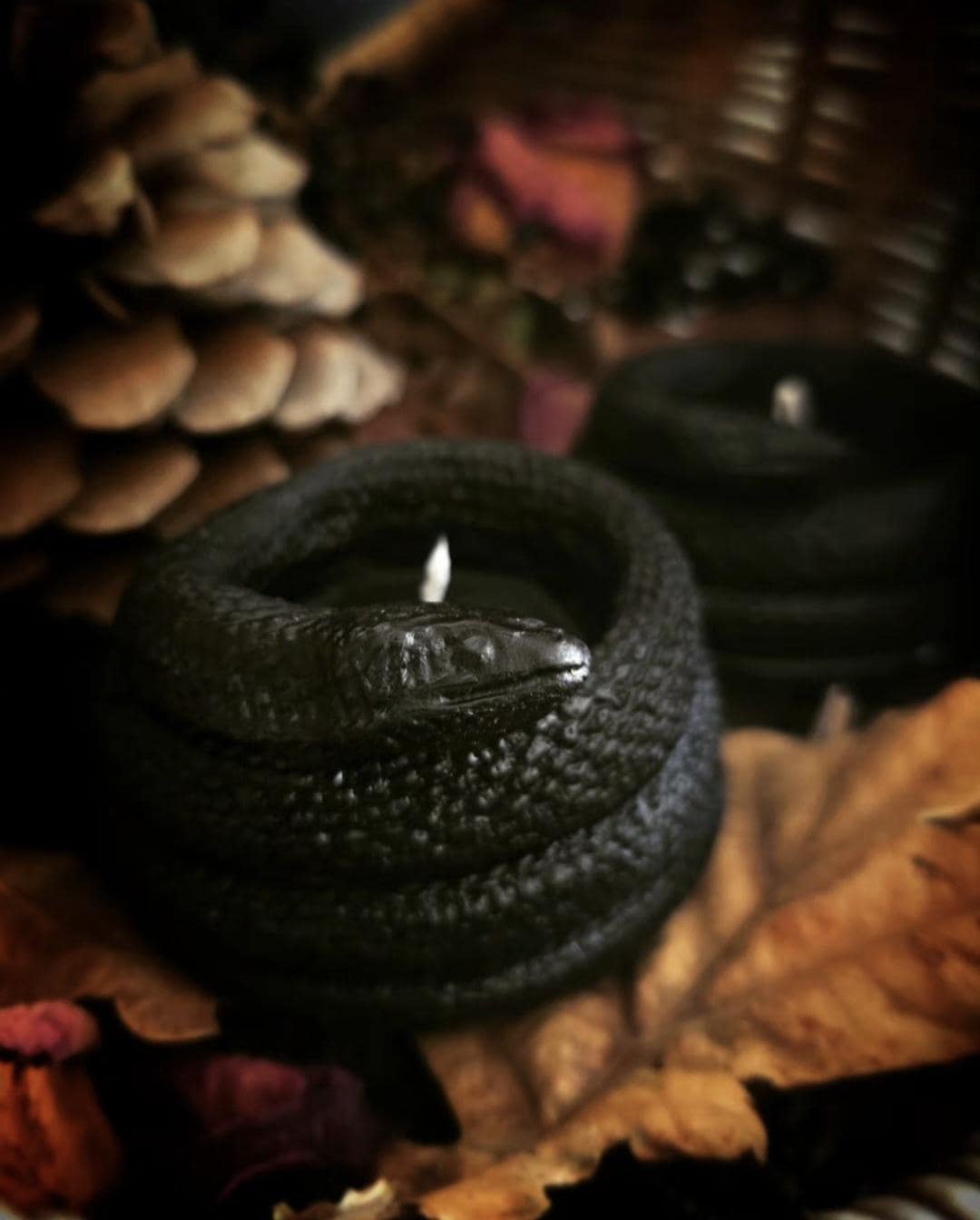 Black Serpent Candle