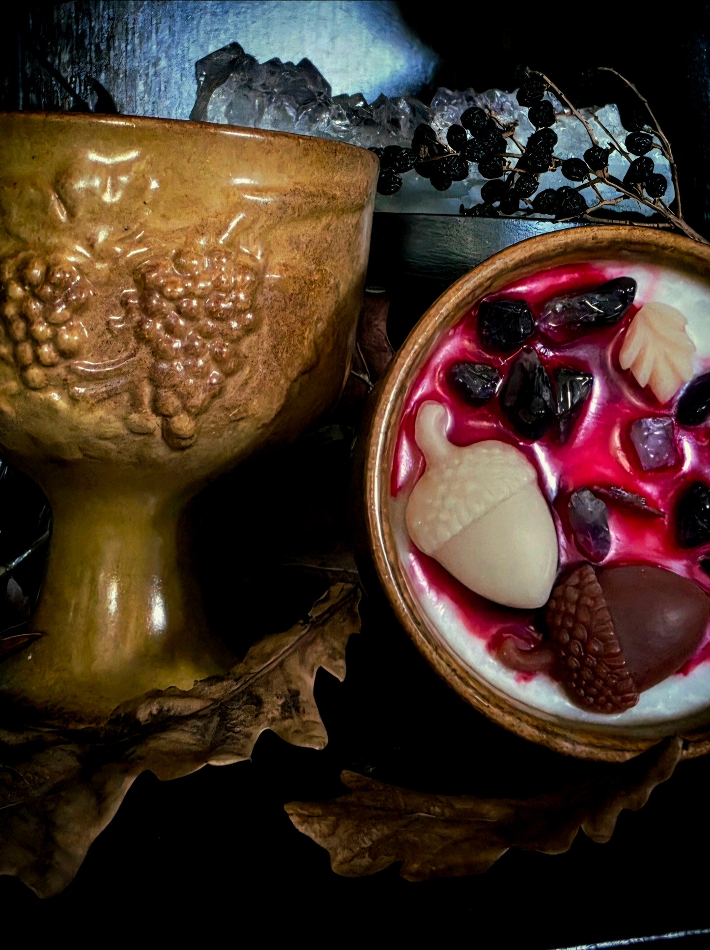 Dionysus Chalice ~ Mulled Wine and Rhubarb