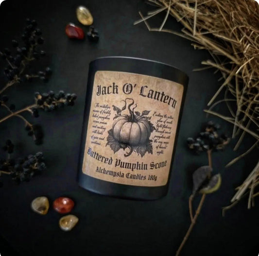 JACK O' LANTERN Candle ~ Buttered Pumpkin Scone