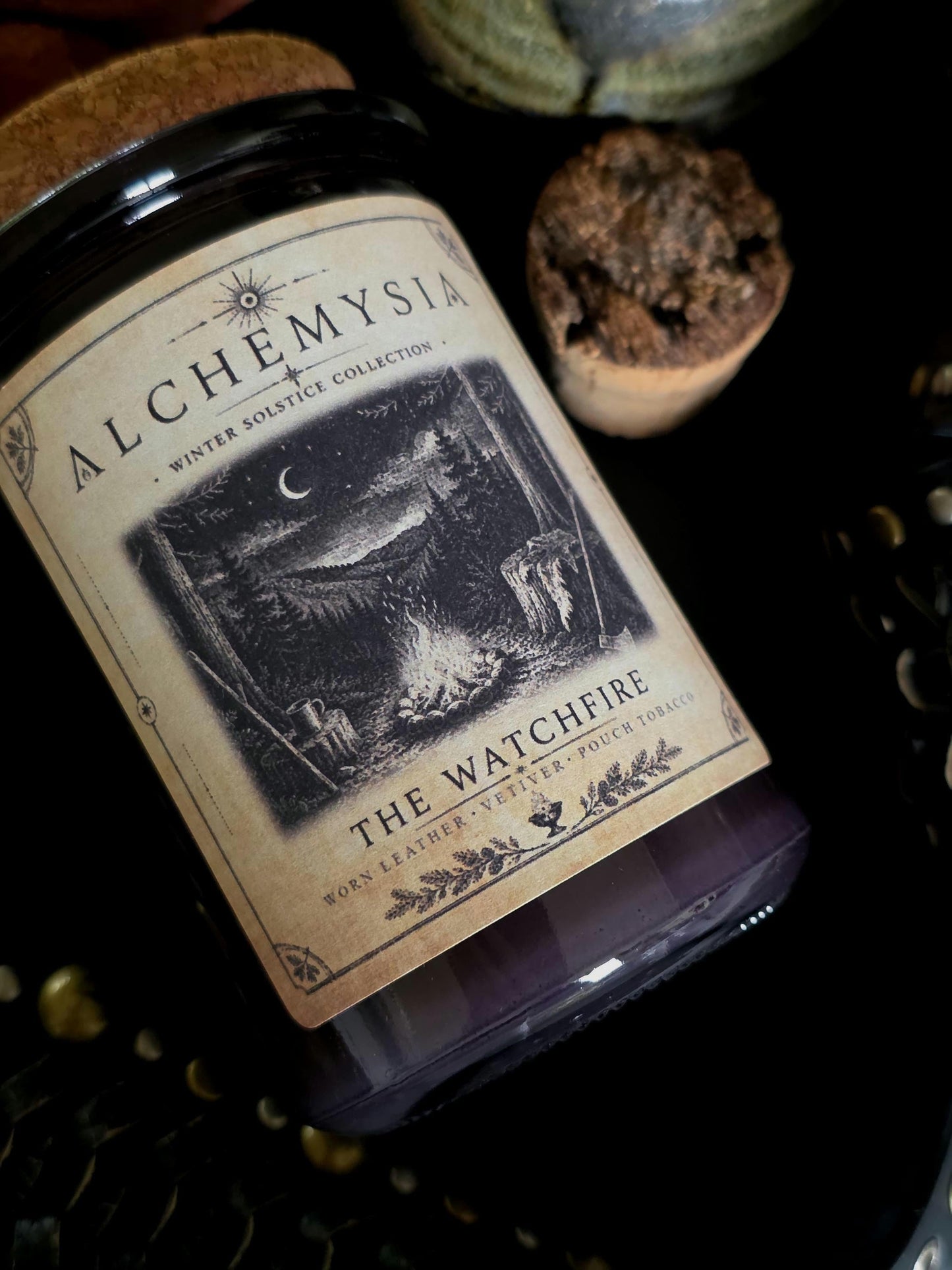 THE WATCHFIRE ~ Worn Leather | Vetiver | Pouch Tobacco
