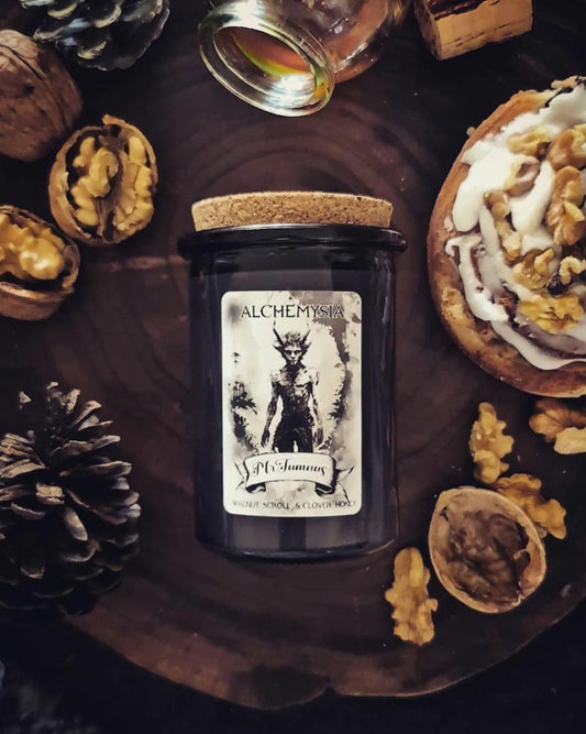MR. TUMNUS ~ Walnut Scroll & Clover Honey