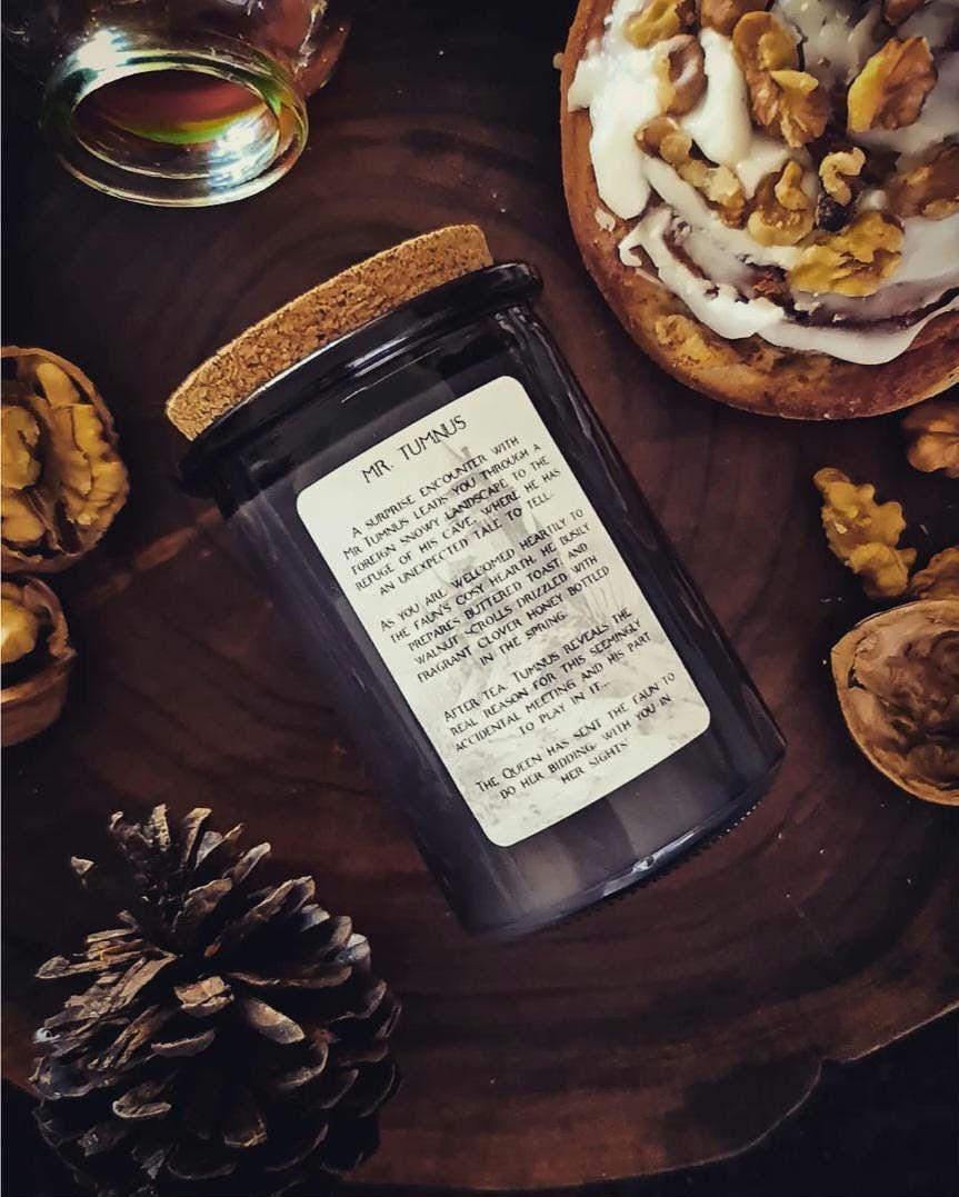 MR. TUMNUS ~ Walnut Scroll & Clover Honey